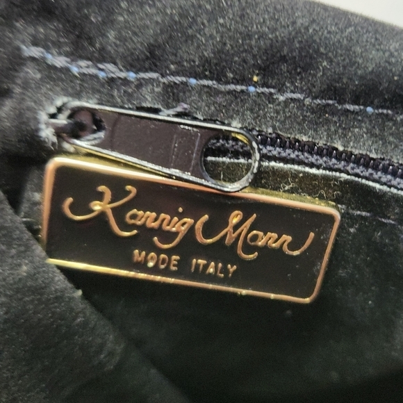 80s Croc Suede Leather Bucket Purse - Picture 10 of 14